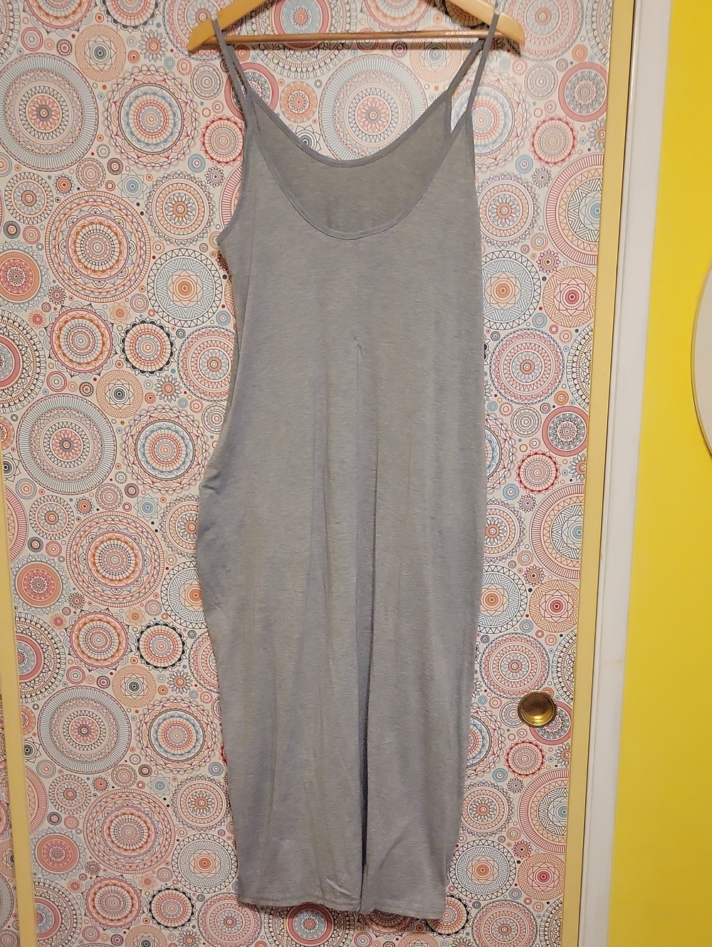 Casual Gray Tank Maxi Dress